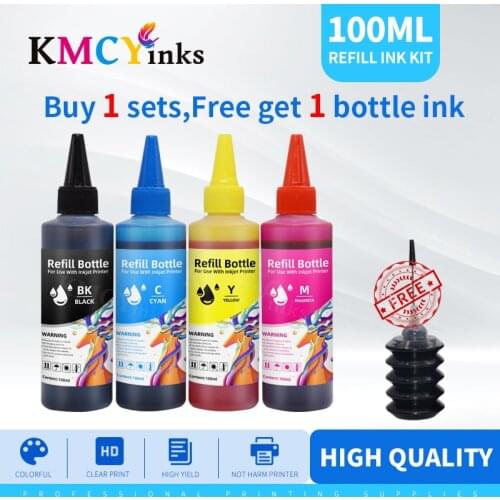 KMCYinks Refillable Ink Kits 100ml Bottle For Canon PGI-1400 PGI 1400 XL MAXIFY MB2040 MB2340 MB2140 MB2740 Printer Dye Ink