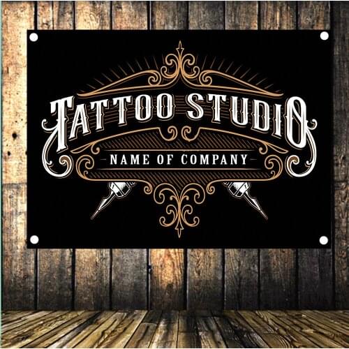 Tattoo Studio Barber Shop Decor Poster Flag Banner Advertising Signs Canvas Painting Human Tattoo 96x144 CM