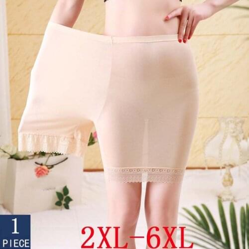 Safety Shorts Big Size Women Panties 2XL 3XL 4XL 5XL 6XL Boyshorts High Waist Sexy Lace Female Seamless Pants Plus Size Pant