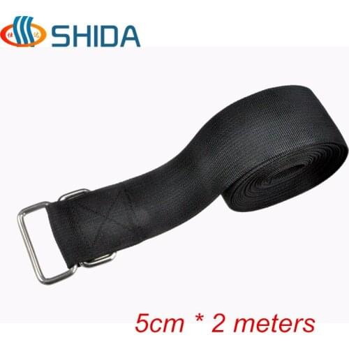 New Double Metal Buckle 2pcs 5cm*2meters Ratchet Tie Down Strong Polypropylene Webbing Quick Lock Strap Luggage Cargo Belt