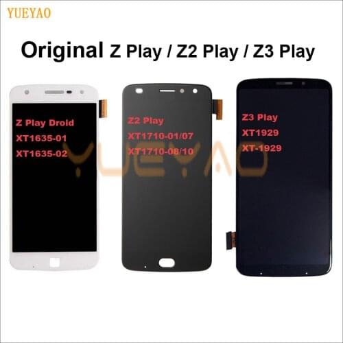 Original Z3 Play Lcd For Motorola Moto Z Play Lcd Screen Z2 Play LCD Display Touch Screen Digitizer Assembly