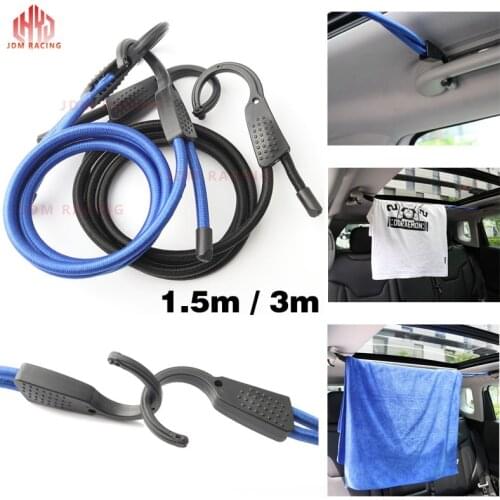 Adjustable Bungee Cord Car Adjustable Elastic Bungee Shock Cord Strap Stretch Hook Car Luggage Tent Boat Canoe Bikes Rope Tie