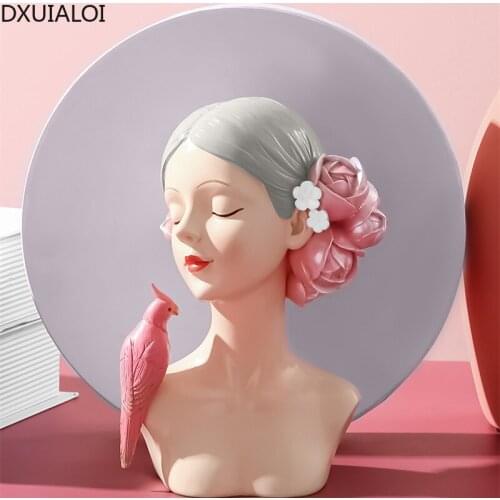 Nordic style light luxury style girl ornaments living room decorations girlfriends birthday wedding gifts home decor accessories