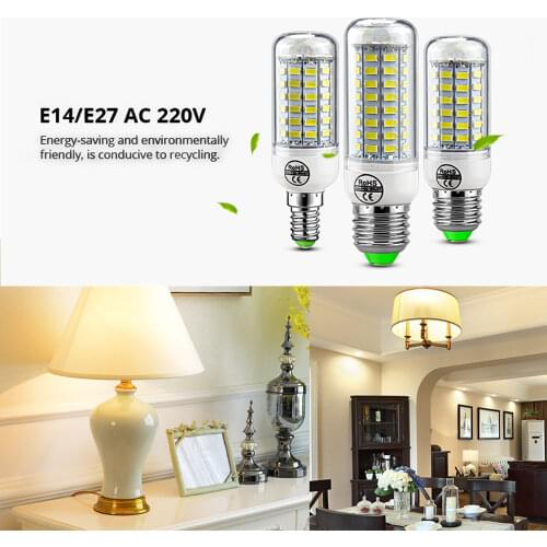 E27 Led Lamp Bulb GU10 Led Candle Light Bulb B22 Corn Lamp E14 Led Bombilla Chandelier Lighting Energy-saving Light Home Decor