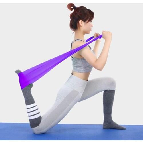 Yoga Belt Elastic Men Women Sports Fitness Resistance Strength Training Latex Tension Squat Stretch Band Exercises Accessories