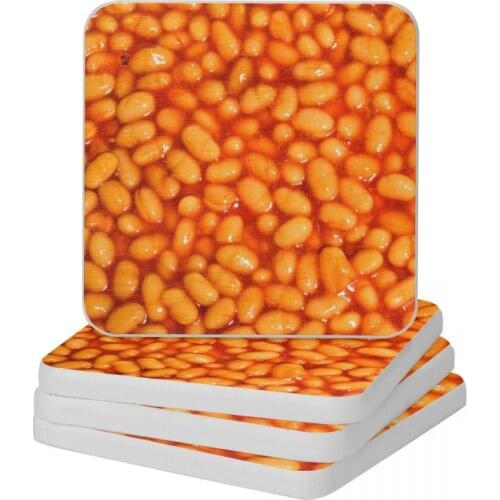 Baked Beans Diatomite Square Round Coaster Water Absorption Cup Bonsai Mat Soap Toothbrush Pad Wholesale 10x10cm