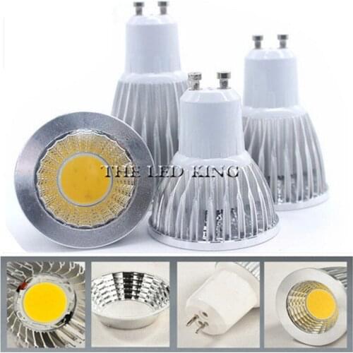 1- 10Pcs/Lot Free shipping COB GU10 LED 7w 10w 15w E27 220V/110V led spotlight dimmable GU10 COB spotlight for home lighting