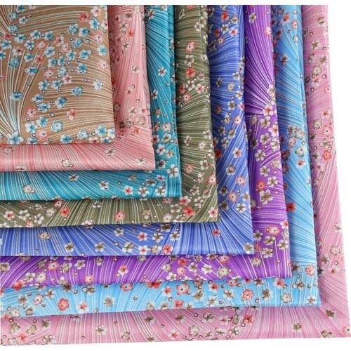 100*150cm Poplin Floral Dress Fabric By Meter Handmade DIY Sewing Materials Upholstery Cloth for Furniture