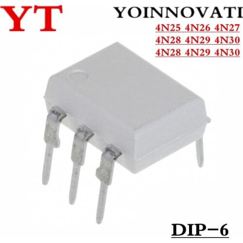 100pcs 4N25 4N26 4N27 4N28 4N29 DIP-6 IC