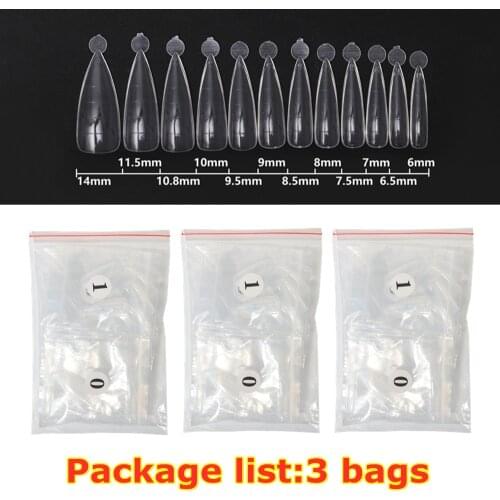 240/360pcs Half Cover C Curve Dual System Nail Forms Arch Top UV Nail Acrylic Gel Extended False Tips Extend Quick Building Mold