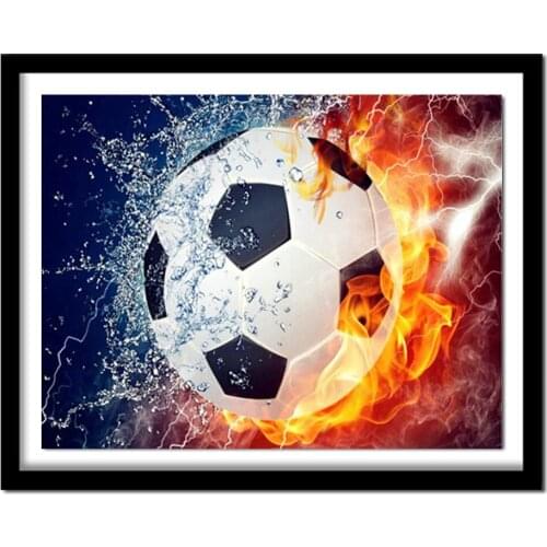 Diamond 3D Diy Diamond Embroidery Rush Of Football Diamond Painting Cross Stitch Floral Rhinestone Decoration Kit Sticker