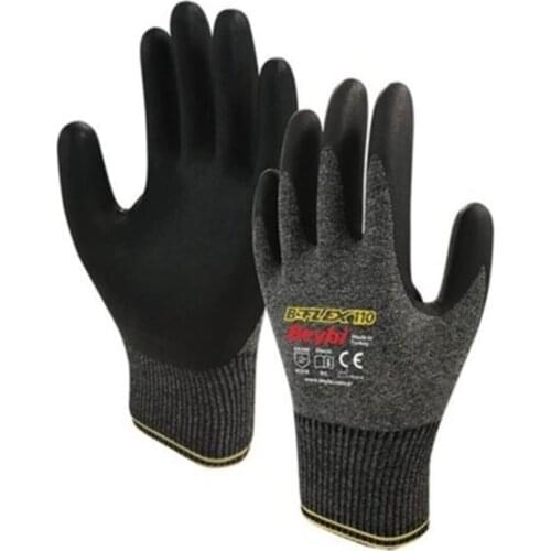 B-flex110 Foam Nitrile Lycra Gloves (9 Number) 1 Double