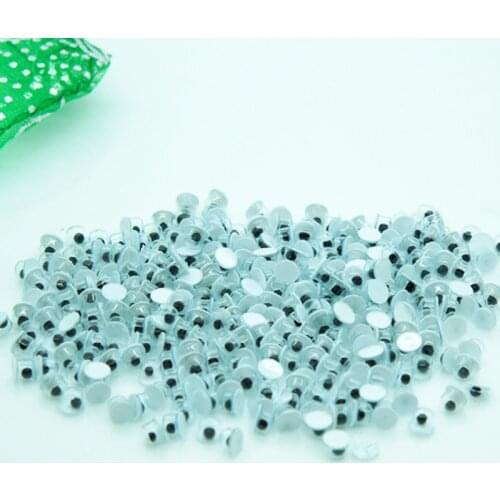 Free shipping 2000pcs/lot 3mm Hot Sell Round Movable Plastic Doll Eyes For Doll Toy/Scrapbook Handmade DIY Crafts