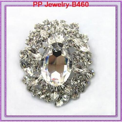 Express Shipping Free 60PCS/LOT Wholesale Large Brooch With Big Rhinestone,Wedding Bouquet
