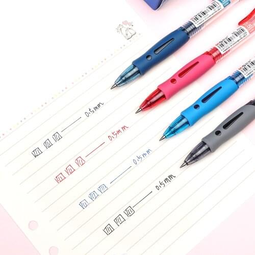 JIANWU 4pcs/set 0.5mm Creative simplicity Business gel pen 4 colour anti fatigue neuter pen Office stationery supplies