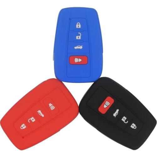 Kutery 4 Buttons Remote Car Key Case Silicone Protect Shell For Toyota Camry Prius Corolla RAV4 Prius