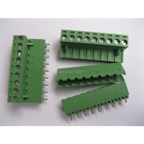 Type Green 9 way/pin 5.08mm Screw Terminal Block Connector 50 Pcs Per Lot HOT Sale