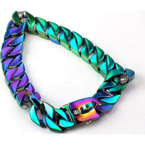 Metal Stainless Steel color Chain Dog Choker Collar Pet Necklace for Pit Bull, Mastiff, Bulldog, Big Breed Accessories necklaces