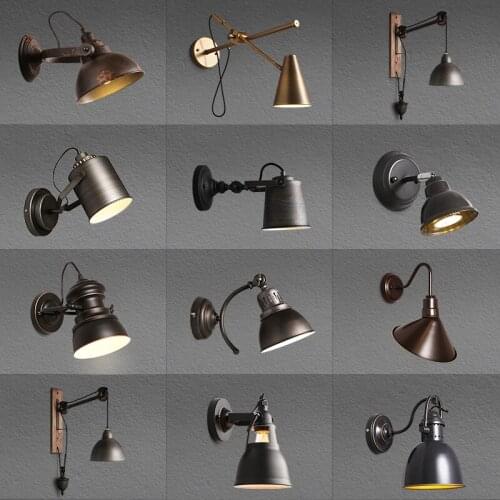 Nordic Bedroom Bedside Lamp Wall Lamp Simple Modern Aisle Corridor Hotel Golden Background Wall Lamp Creative LED Lamp