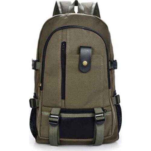 2019 New Vintage Army Green Men Women Casual Backpack Schoool Laptop Bagpack Travel Canvas Rucksacks mochila escolar feminina