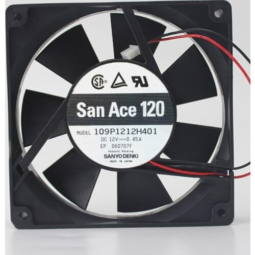 New 109P1212H401 12V 0.45A 12CM silent fan chassis 12025