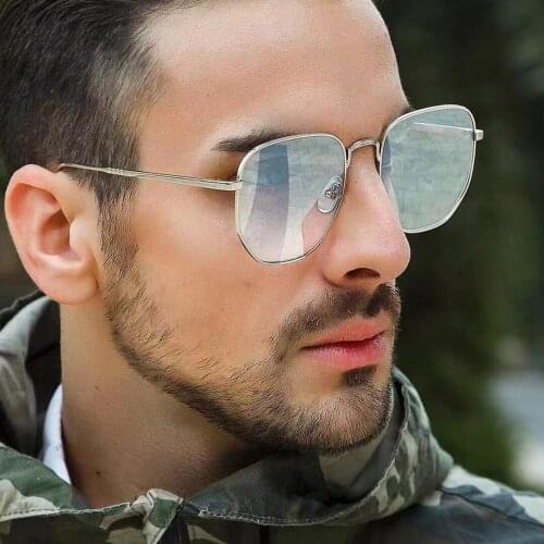 New York Luxury Brand Thom Irregular Square Alloy Sunglasses TB909 Metal Frame for Men and Women with original box