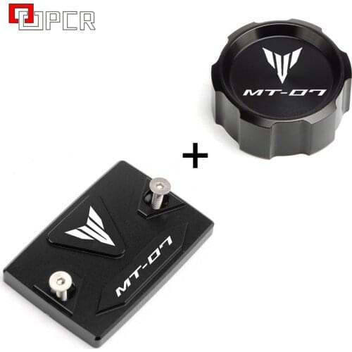 Motorcycle CNC Front & Rear brake Fluid Cylinder Master Reservoir Cover Cap For Yamaha MT-07 MT 07 mt07 FZ07 FZ 07 2014-2021