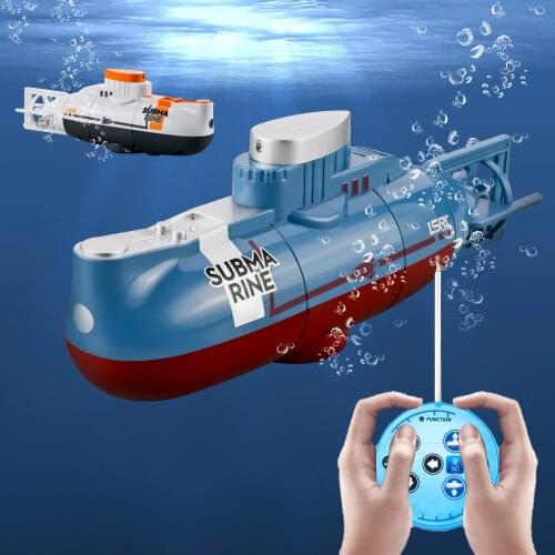 Mini RC Submarine Speed Remote Control Boat Waterproof Diving Toy Simulation Model Gift for Kids Boys Girls Children Gift
