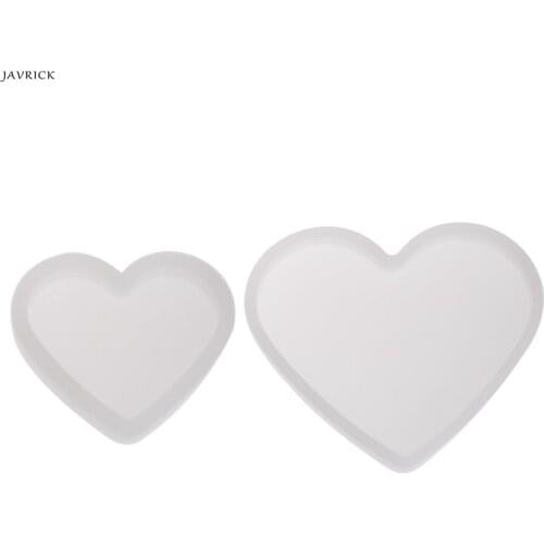 JAVRICK Resin Transparent Silicone Mold Heart Shape Epoxy Resin DIY Jewelry Making Crafts Great for DIY tools Decorations