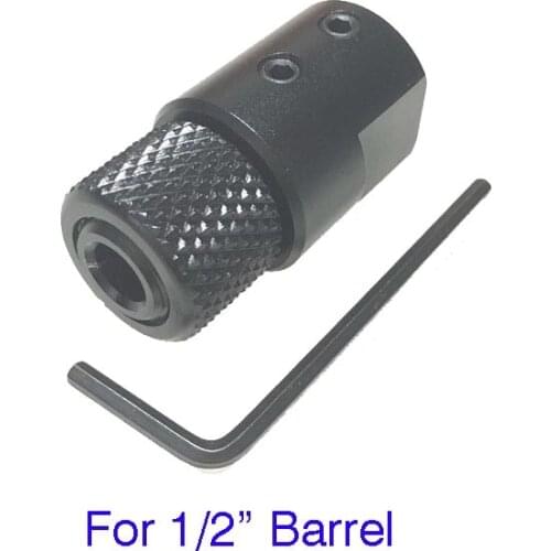 Barrel End Threaded Adapter for 1/2" (0.50") diameter non-threaded barrels Muzzle Barrel Adapter1/2-28 or 1/2"-20 Compensator