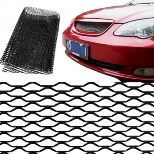 100x33cm Hexagon Shape Grill Mesh Net 4x8mm for Auto Car Front Bumper
