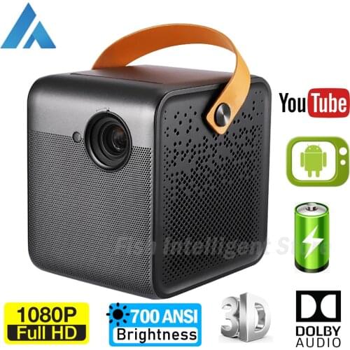 Xiaomi Fengmi Smart 1080P Projector TV 700ANSI Lumens Android Wifi Support 4K Built-in Battery Dolby Audio Home Theater Beamer