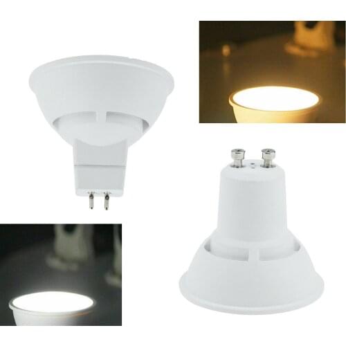 LED Spotlights Acrylic+Aluminum 10W GU10 MR16 220V 230V 240V Bedroom Table Lamp Bulbs White Spot Warm/ Cold White