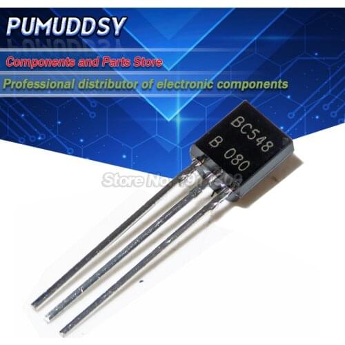 100PCS BC548 BC548B TO-92 Transistor NPN IC
