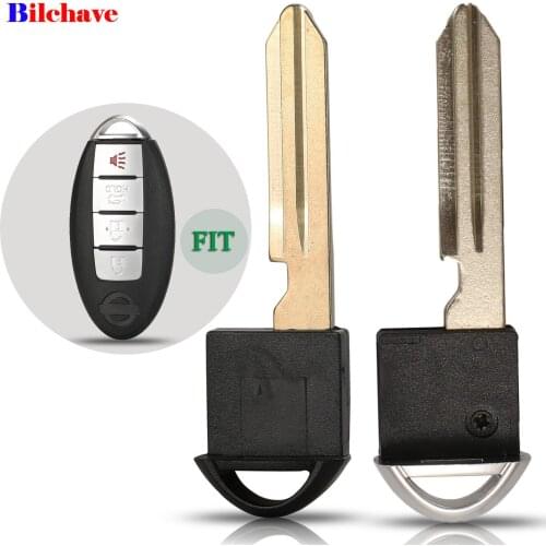 Bilchave Uncut Blade Remote Smart Car Emergency Key Blade Replacement For Nissan Infiniti Blade Replace