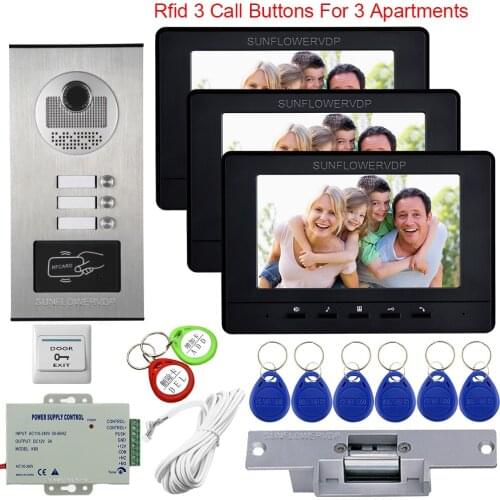 Video Intercom for a Private House Video Door Entry System for Home The Keys to The Intercom Access Control Electric Strike Lock