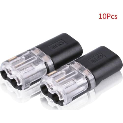 10PCS Quick Wire Connect Cable Clamp Terminal Block LED Solderless Connector