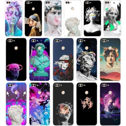 11AA Alternative statue art Popular Soft TPU Case Cover For Huawei Honor P Smart 2018 2019 Y6 Prime 2018 Nova 2i 3i View 10