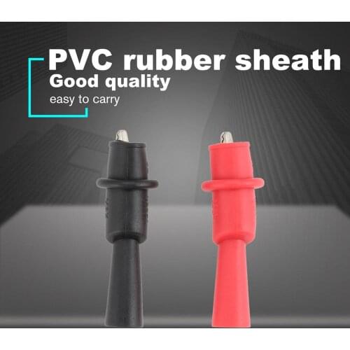 2Pcs Alligator Crocodile Test Clip Clamp For Multimeter Tester-Electrical Clamp Car Detection Clip 2mm Multimeter Pen Accessory