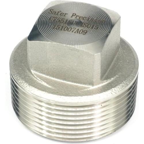 1-1/2" NPT Male 304 Stainless Steel Hex Head Plug End Cap Water Gas Oil