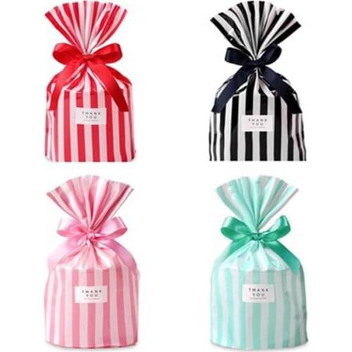 50Pcs Candy Bags for Lollipop Cookie Packaging Plastic Gift Bag Biscuits Snack Baking Package Wedding Birthday Party Supplies