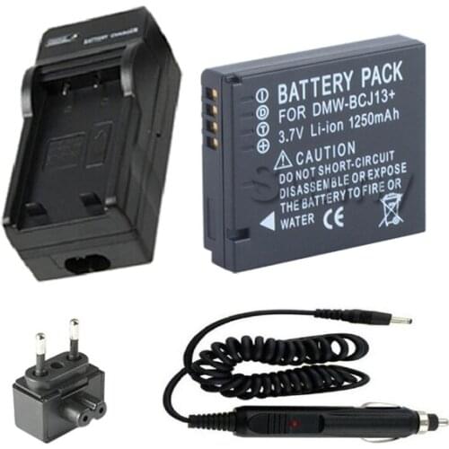 Battery and Charger for Panasonic DMW-BCJ13, MW-BCJ13E,DMW-BCJ13PP and Lumix DMC-LX5, DMC-LX5K, DMC-LX7 Digital Camera