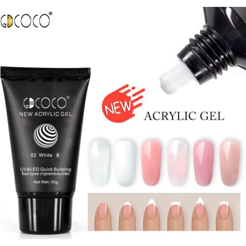 Acrylic Hybrid Nail Gel New Arrival Fast Dry Nail Extension Gel Nail Tips Nail Slice Soak Off UV LED Crystal Jelly Nail Gel