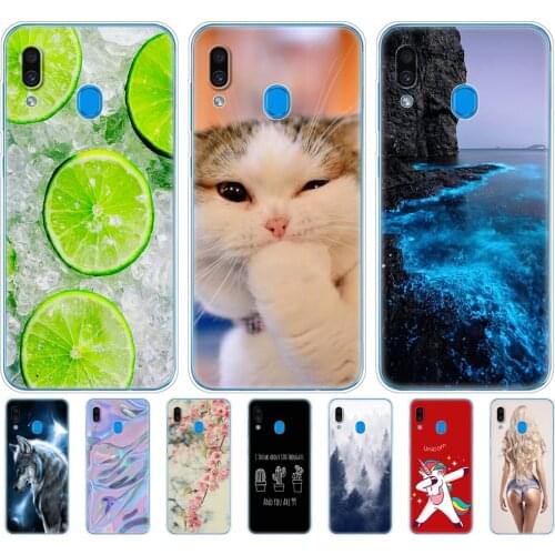 For Samsung A30 case bumper silicone tpu phone cover on for Samsung Galaxy A30 A 30 SM-A305F A305F A305 Painted Shells Fundas