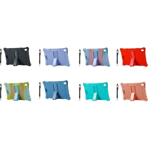 Case for Lenovo Xiaoxin Pad Pro TB-J706F 11.5 inch Silicone Case Anti-Drop Cover with Adjustable Tablet Stand and Pen