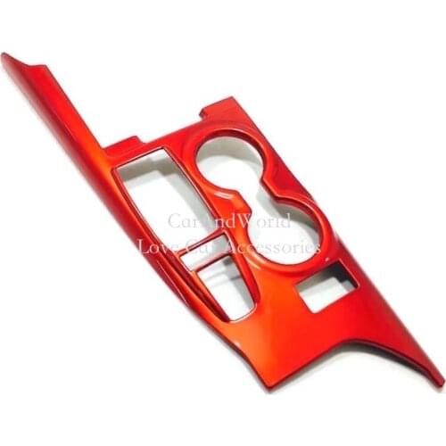 For Toyota Camry 2018 2019 Inner Console Gear shift Water Cup Holder Frame Panel Cover Trims ABS Chrome Car-styling Accessories