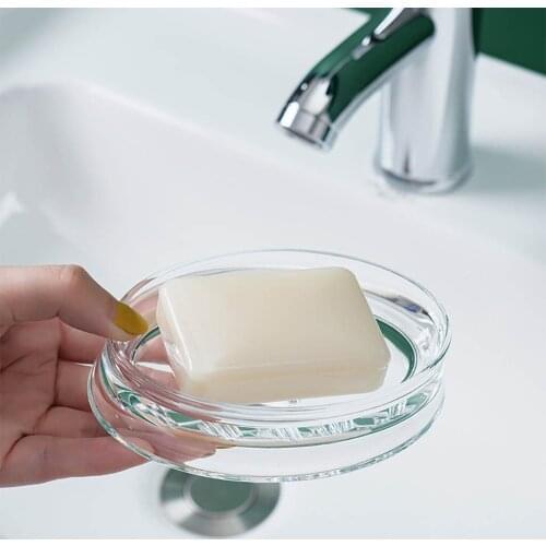Home Soap Holder Container Soap Dishes Soap Box Kitchen Sink Sponge Holder Shower Bathroom Soap Box Container Plate Tray