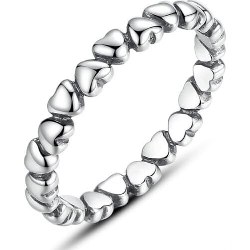 FDLK Romantic Sweet Ring Gift Exquisite Heart-Shaped Female Ring Confession Favorite Girl