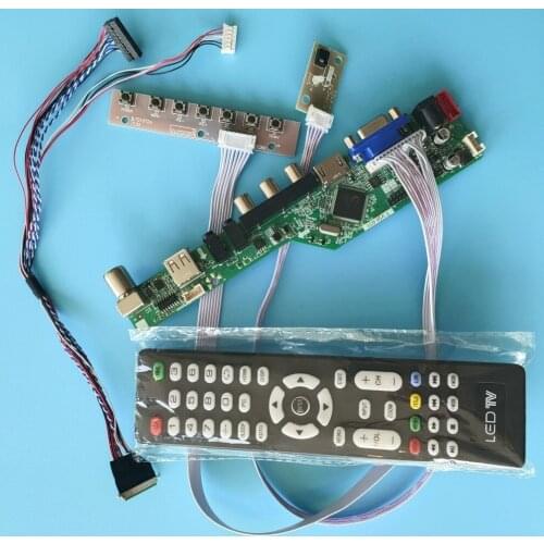 Kit for N101N6-L01/L02/L03 Display USB LCD Monitor Audio HDMI TV VGA AV 40pin Screen remote 1024x576 Panel Controller board LED