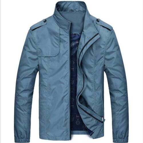 2021 Spring Autumn New Casual Stand-up Collar Jackets Men Large Size Pocket Coats for Male Hiking Zipper Windproof Men Jackets